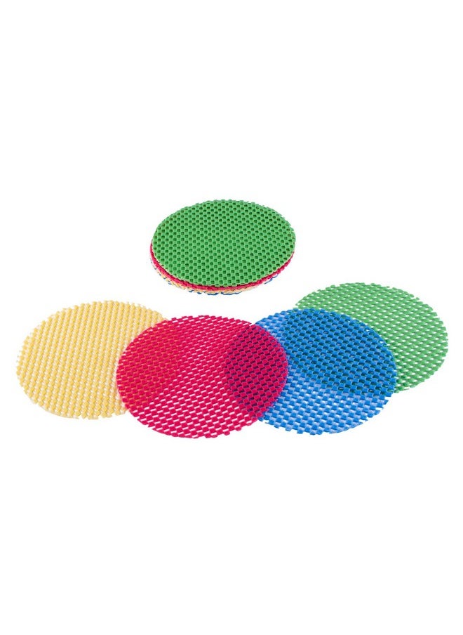 12 Pack Multi-Purpose Manual Jar Gripper Pad Rounds, Bottle Openers, Blue/Green/Red/Yellow