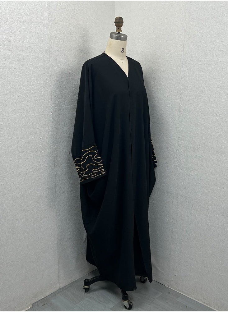 Abaya Embroidered Loose Sleeve Exquisite Cardigan Robe – Timeless Elegance, Modern Comfort