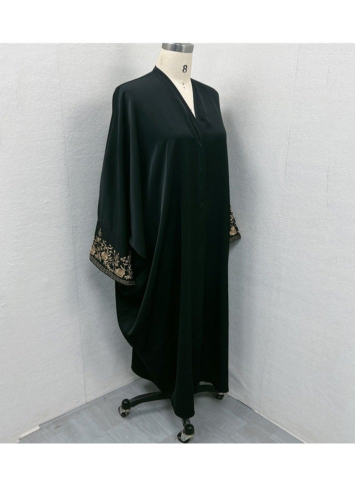 Abaya Embroidered Loose Sleeve Exquisite Cardigan Robe – Timeless Elegance, Modern Comfort