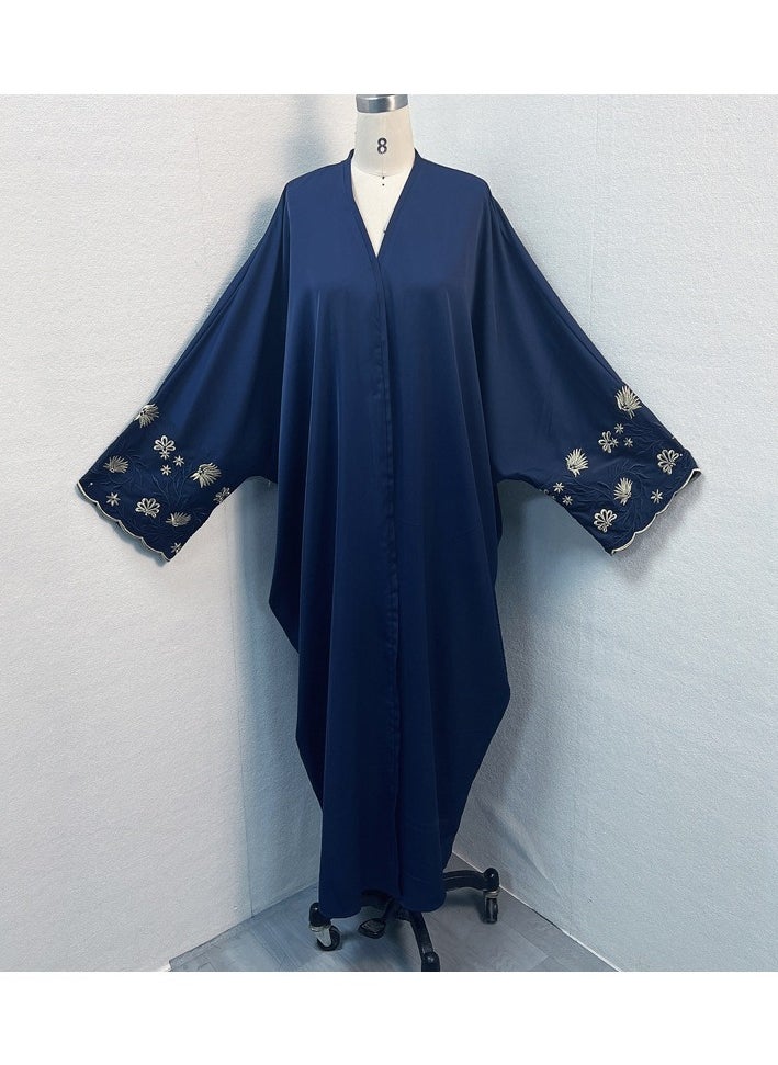 Abaya Embroidered Loose Sleeve Exquisite Cardigan Robe – Timeless Elegance, Modern Comfort