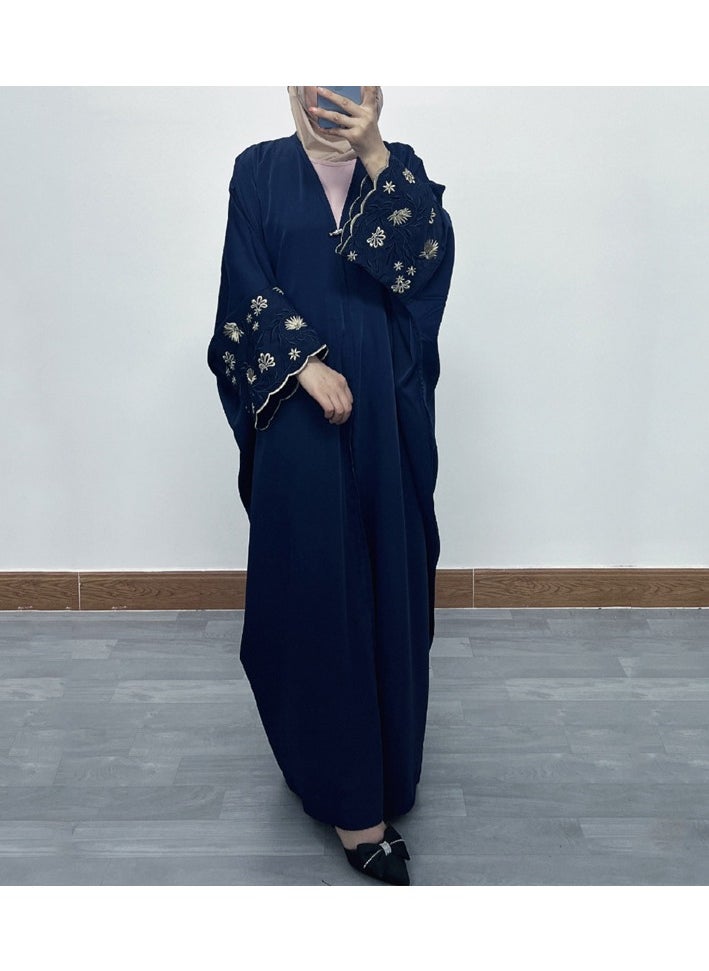 Abaya Embroidered Loose Sleeve Exquisite Cardigan Robe – Timeless Elegance, Modern Comfort