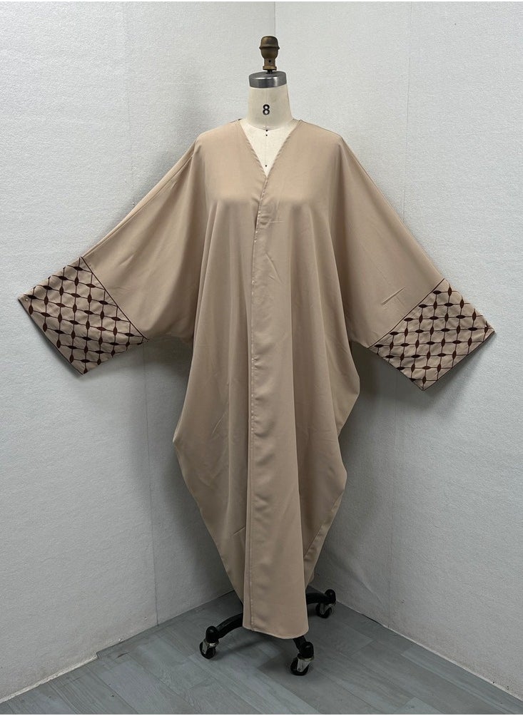 Abaya Embroidered Loose Sleeve Exquisite Cardigan Robe – Timeless Elegance, Modern Comfort