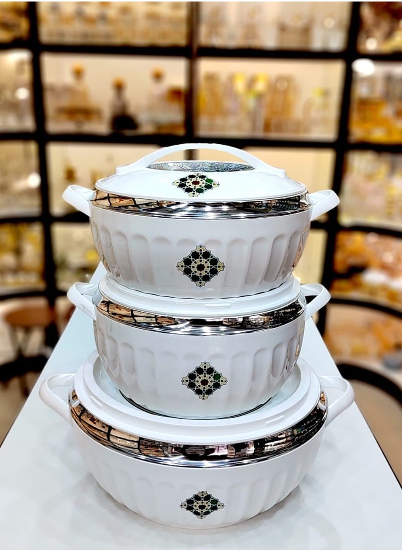 High Quality Insulated Casserole Food Warmer With Lid 2.5L+3.5L+5L 3pcs Set