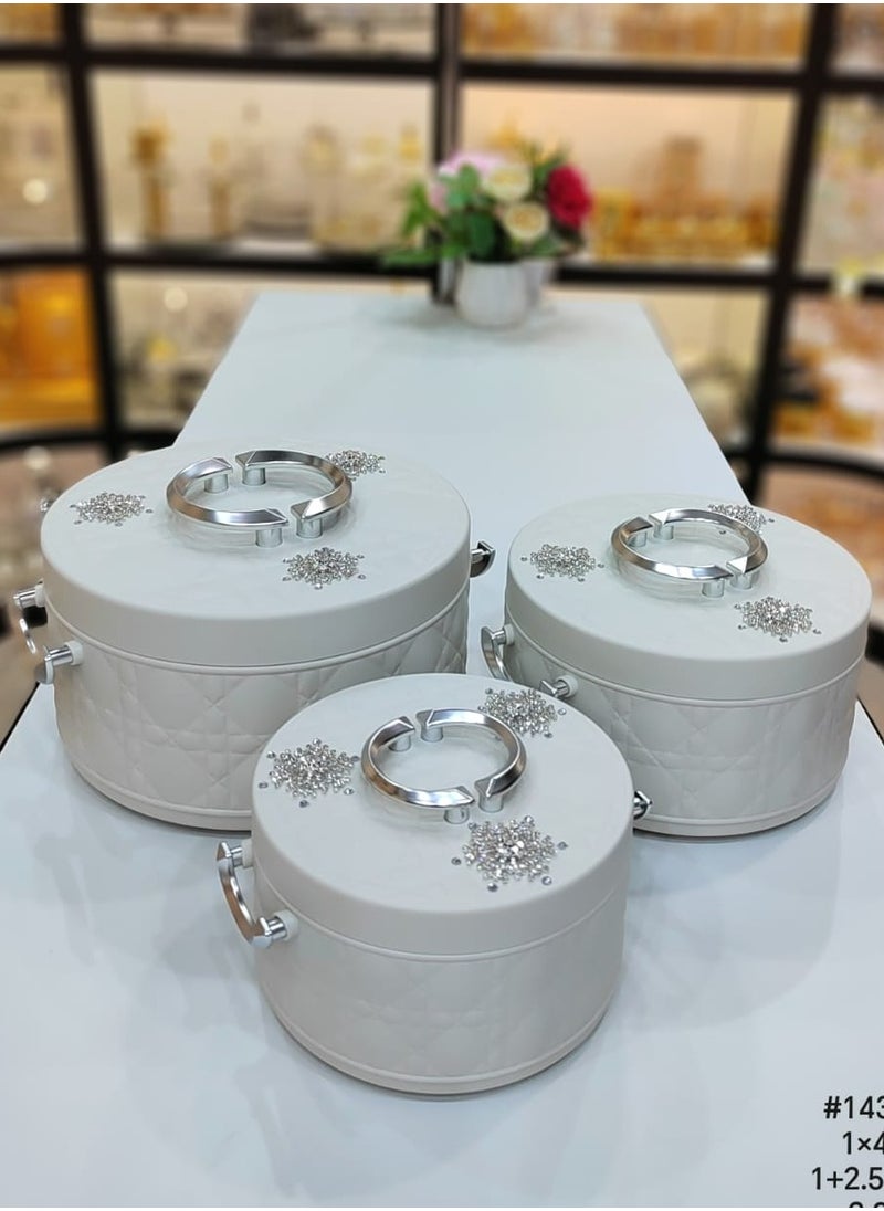 High Quality Insulated Casserole Food Warmer With Lid 1L+2.5L+4L 3pcs Set