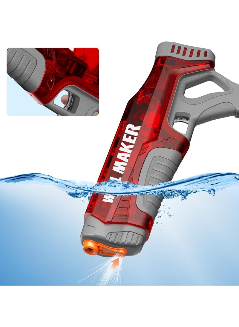 Electric Water Gun Auto Suction Squirt Gun,Poweful Water Guns Large Capacity IP67 Waterproof, Water Gun Adults/Kids (2 Batteries ）