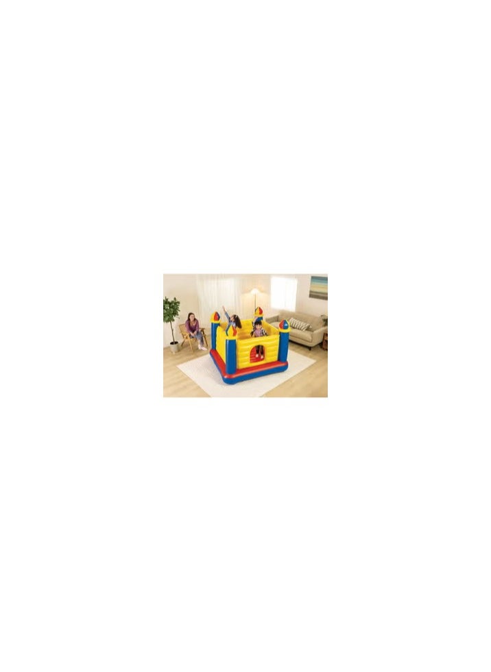 Jump-O-Lene Inflatable Bouncer Castle House 1.75m x 1.75m x 1.35m