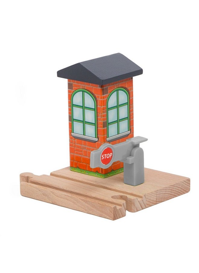 Engine Stop/Go Checkpoint Compatible With Thomas & Friends Wooden Railway, Brio, Chuggington, Melissa & Doug Imaginarium