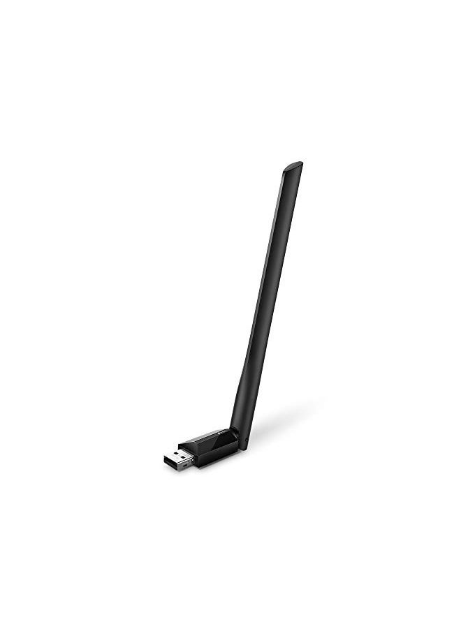 TP-Link AC600 USB WiFi Adapter for PC (Archer T2U Plus)- Wireless Network Adapter for Desktop with 2.4GHz, 5GHz High Gain Dual Band 5dBi Antenna, Supports Win11/10/8.1/8/7/XP, Mac OS 10.9-10.14
