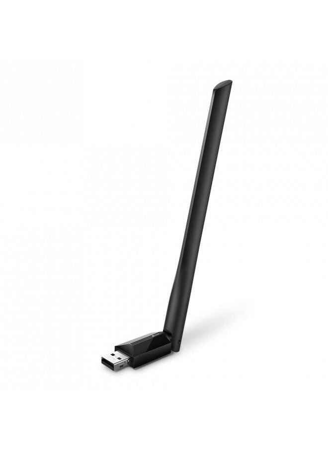 TP-Link AC600 USB WiFi Adapter for PC (Archer T2U Plus)- Wireless Network Adapter for Desktop with 2.4GHz, 5GHz High Gain Dual Band 5dBi Antenna, Supports Win11/10/8.1/8/7/XP, Mac OS 10.9-10.14