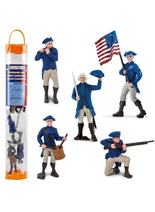 Continental Army Designer Toob - Miniature Revolutionary War Figurines - Educational Toy Set For Boys, Girls, And Kids Ages 3+