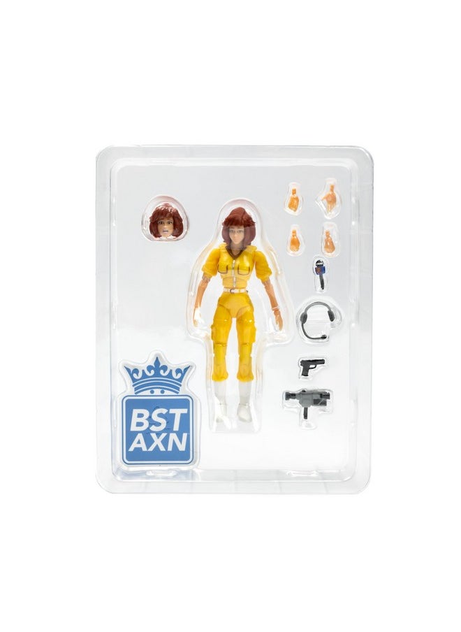 Teenage Mutant Ninja Turtles April O'Neil Bst Axn 5 Inch Action Figure With Accessories, Yellow