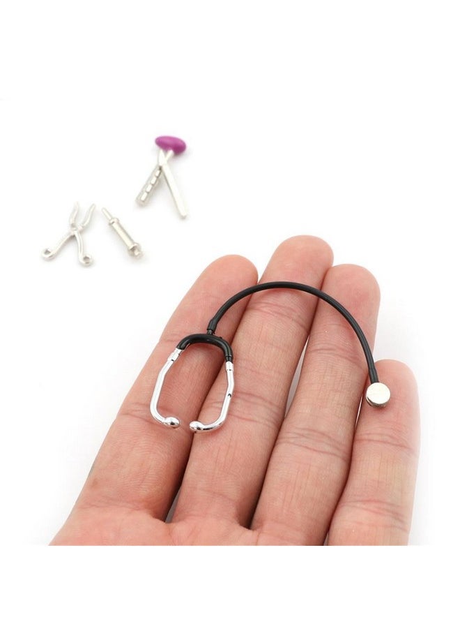 Dollhouse Stethoscope Set, Multipurpose 5Pcs Mini Medical Appliance Model For 1:12 Doll House