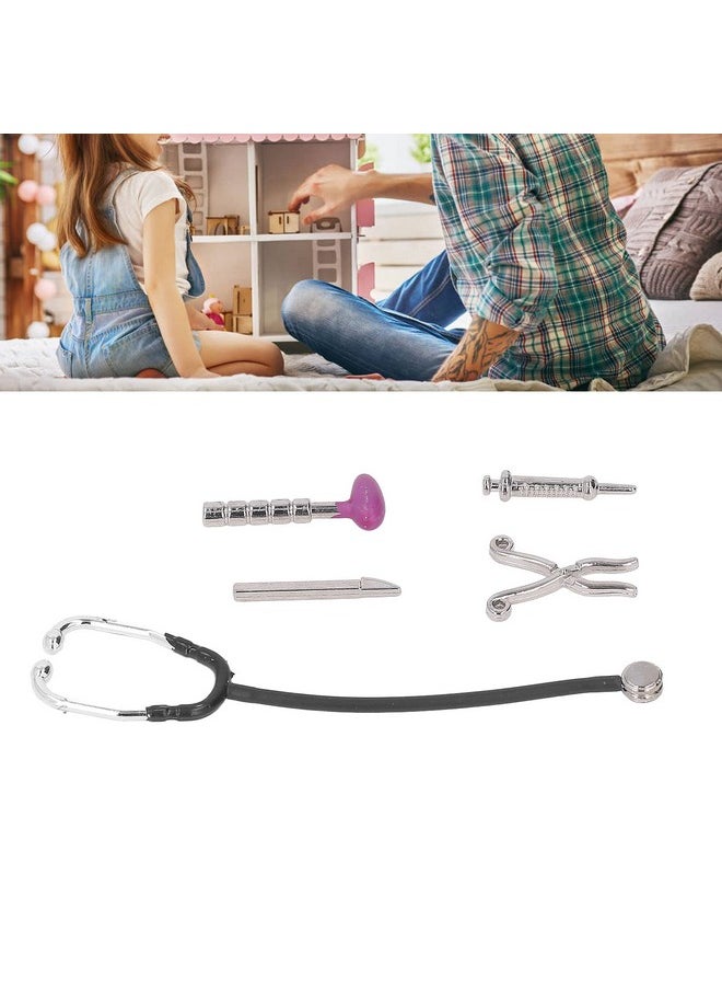 Dollhouse Stethoscope Set, Multipurpose 5Pcs Mini Medical Appliance Model For 1:12 Doll House