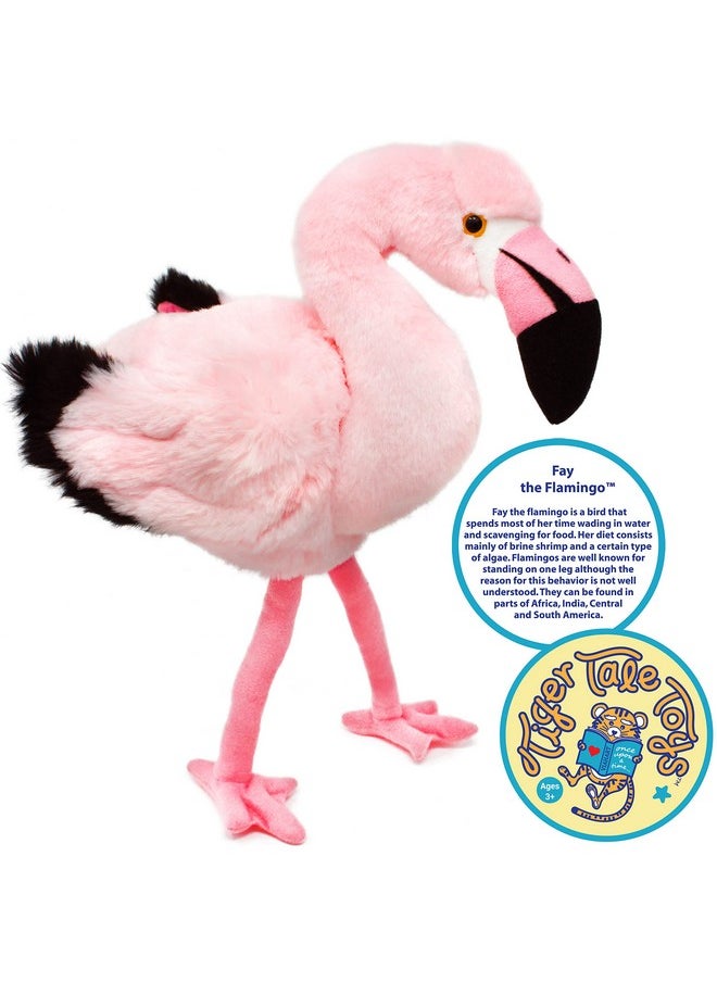 Fay The Flamingo - 13 Inch Stuffed Animal Plush - By Tigerhart Toys