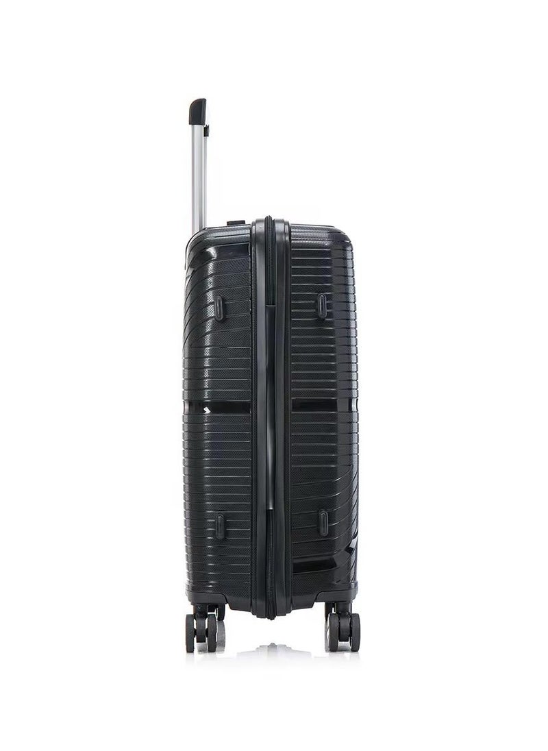 Unbreakable Polypropylene 3-Piece Suitcase Set with Beauty Case & 360° Spinner Wheels Sizes 28,24,20,14