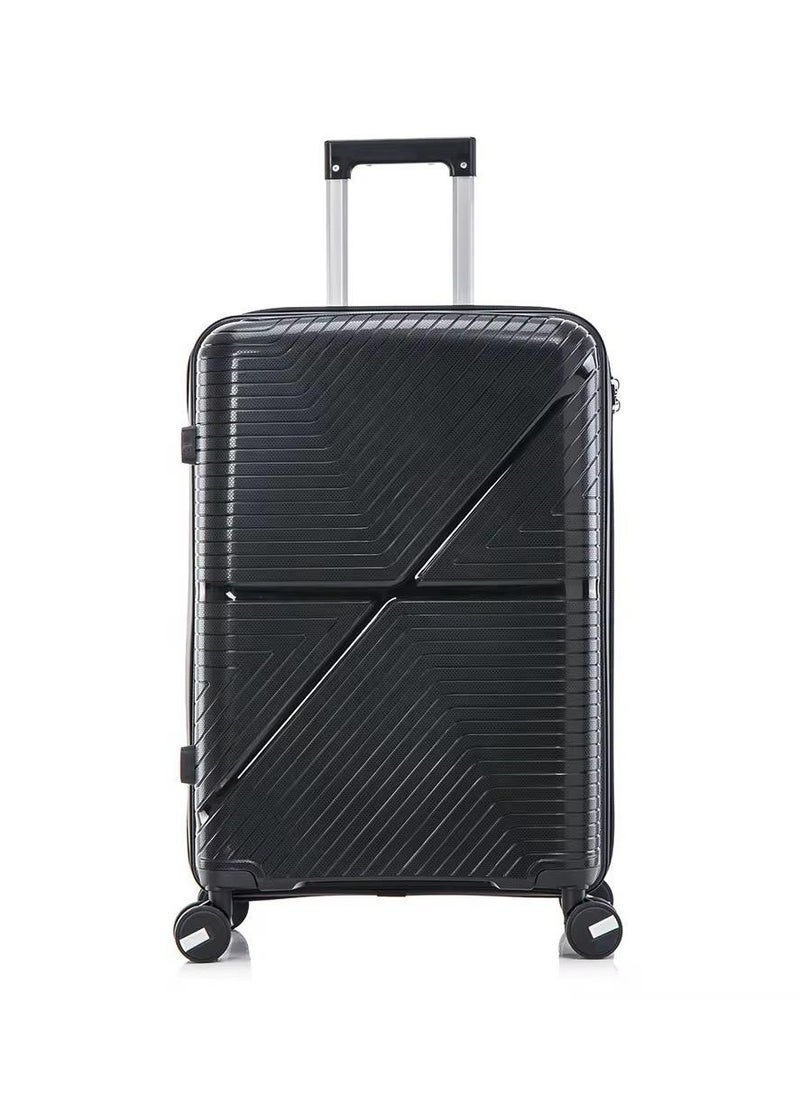 Unbreakable Polypropylene 3-Piece Suitcase Set with Beauty Case & 360° Spinner Wheels Sizes 28,24,20,14