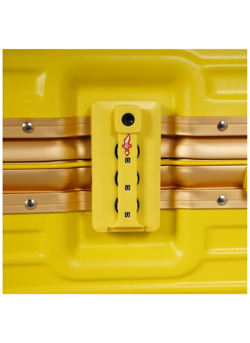 Suitcase set aluminium Frame Yellow