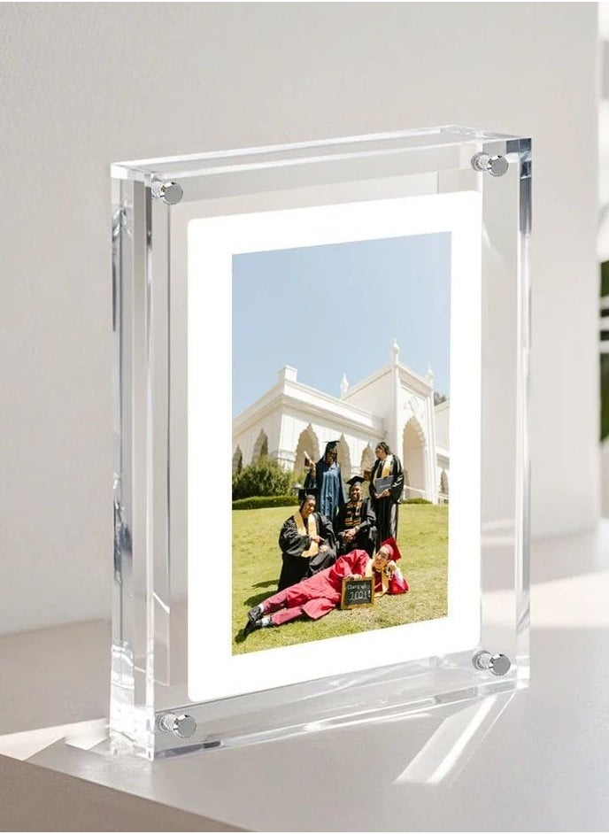 Acrylic Digital Frame - (10.1 Inch)Transparent Photo Frame Design Digital Photo Frame-IPS HD Screen Photo/Music/Video Playback