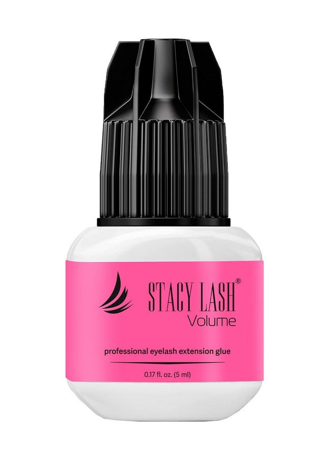 Lash Extension Glue Stacy Lash 0.17Fl.Oz/5Ml/3-4 Sec Drying Time/Retention 6 Weeks/Black Adhesive/Professional Supplies/Pegamento De Pestañas