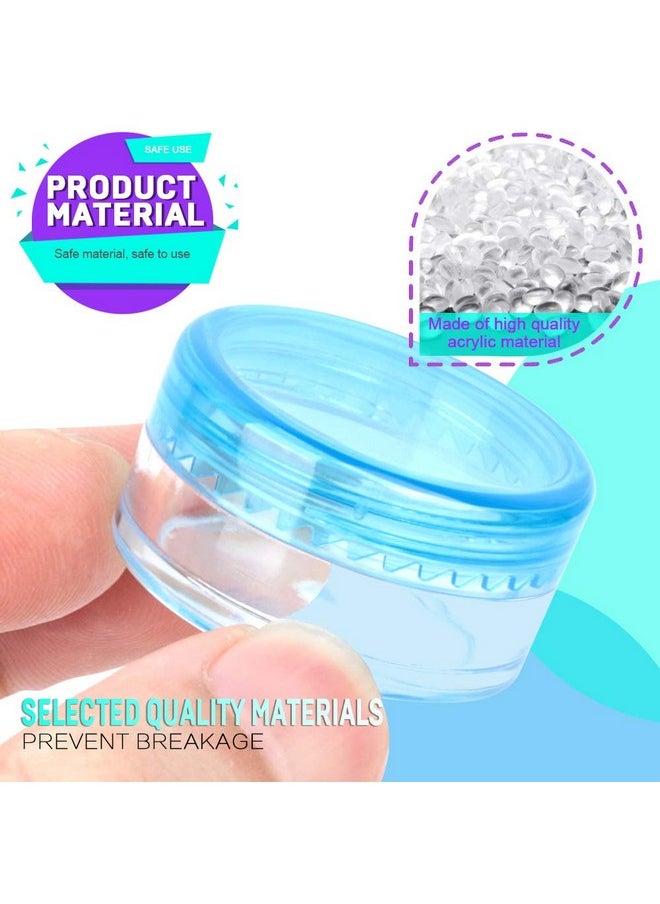 Sample Container,5 Gram Empty Plastic Cosmetic Pot Jars For Eye Shadow Nails Powder Jewelry Cosmetic Lip Balm Cream Lotion(11Colors, 55 Pcs)