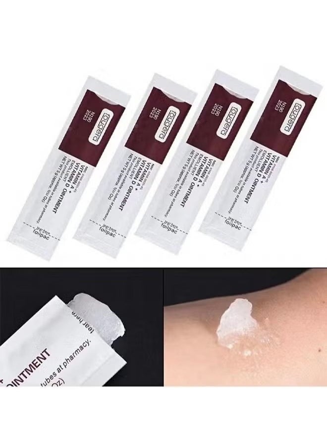 Tattoo Scar Repair Gel, Microblading Aftercare Ointment Vitamin A and D Anti-Inflammatory Anti Scar Tattoo Aftercare Cream for Makeup Microblading and Tattoo Healing Art Tattoo Supplies 50Pcs