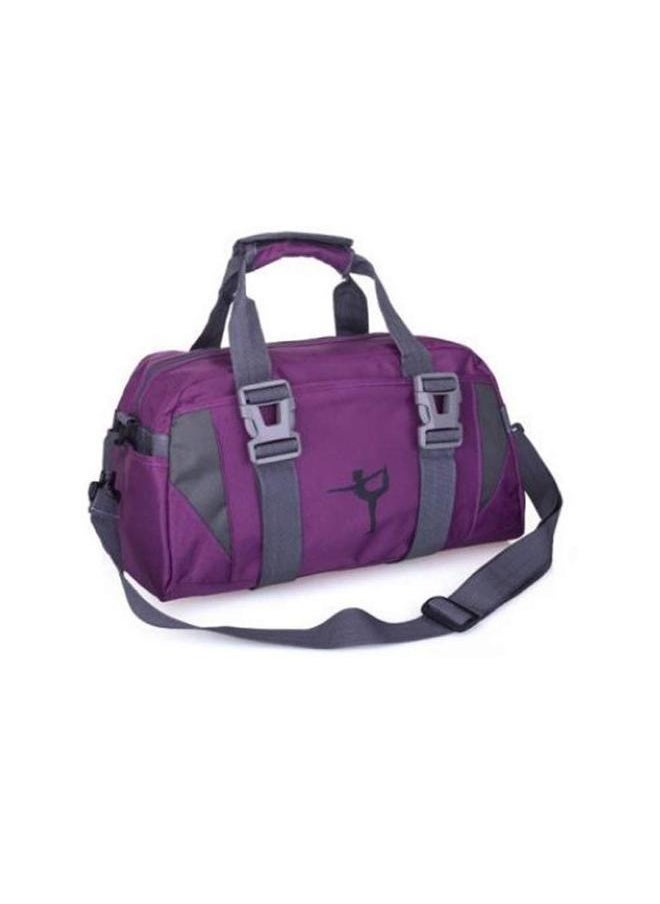 Waterproof Sport Gym Bag 40x21x21cm，Large Dance Duffle Bag For Girls Sport Gym Bags For Women Yoga Bag (Purple)