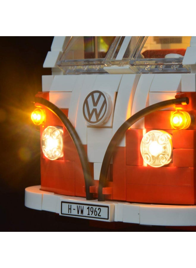 BRIKSMAX Volkswagen T1 Camper Van Led Lighting Kit- Compatible with Lego 10220 Building Blocks Model- Not Include The Lego Set