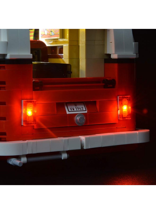 BRIKSMAX Volkswagen T1 Camper Van Led Lighting Kit- Compatible with Lego 10220 Building Blocks Model- Not Include The Lego Set