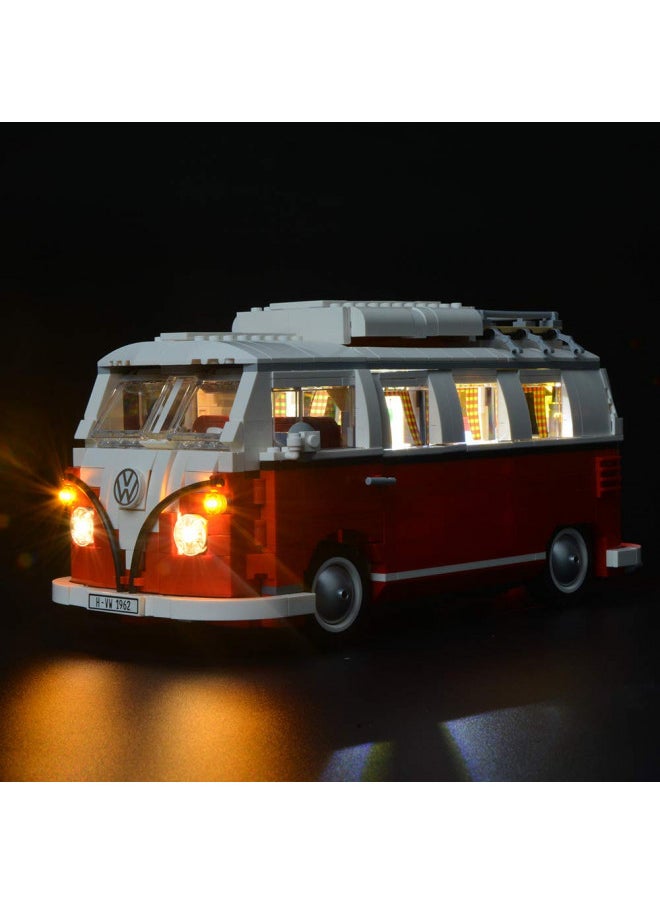 BRIKSMAX Volkswagen T1 Camper Van Led Lighting Kit- Compatible with Lego 10220 Building Blocks Model- Not Include The Lego Set