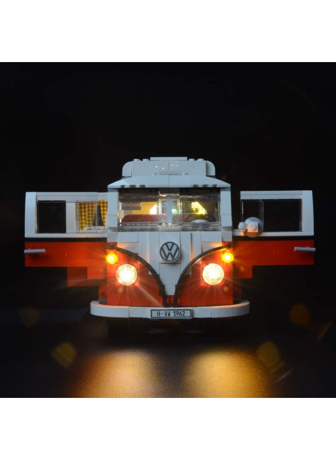 BRIKSMAX Volkswagen T1 Camper Van Led Lighting Kit- Compatible with Lego 10220 Building Blocks Model- Not Include The Lego Set