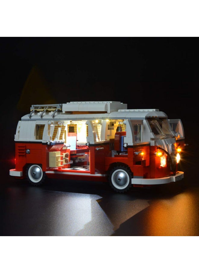 BRIKSMAX Volkswagen T1 Camper Van Led Lighting Kit- Compatible with Lego 10220 Building Blocks Model- Not Include The Lego Set