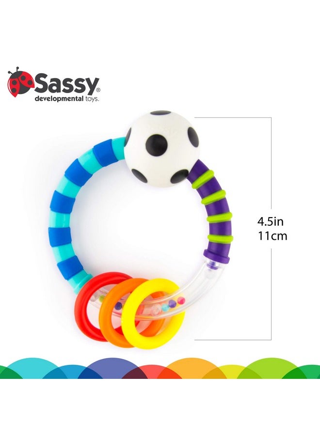 Ring Rattle | Developmental Baby Toy For Early Learning | High Contrast | For Ages Newborn And Up
