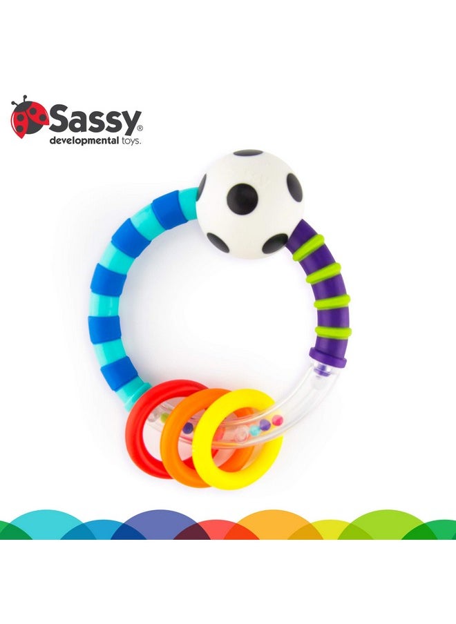 Ring Rattle | Developmental Baby Toy For Early Learning | High Contrast | For Ages Newborn And Up