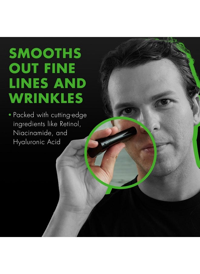 Retinol Stick For Men - Anti-Aging Retinol Stick With Hyaluronic Acid & Niacinamide For Fine Lines, Dark Circles, & Wrinkles - Firms Skin & Improves Collagen Production