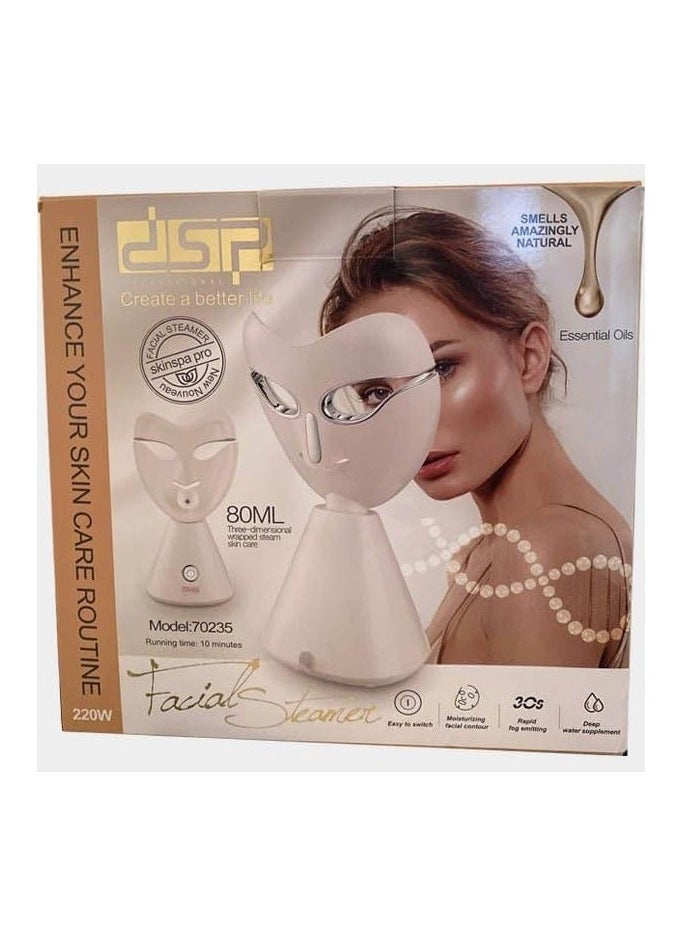 Dsp 70325 220W Facial Steamer with Stylish Face Mask Design