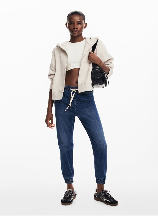Woman Denim Denim Long Trouser