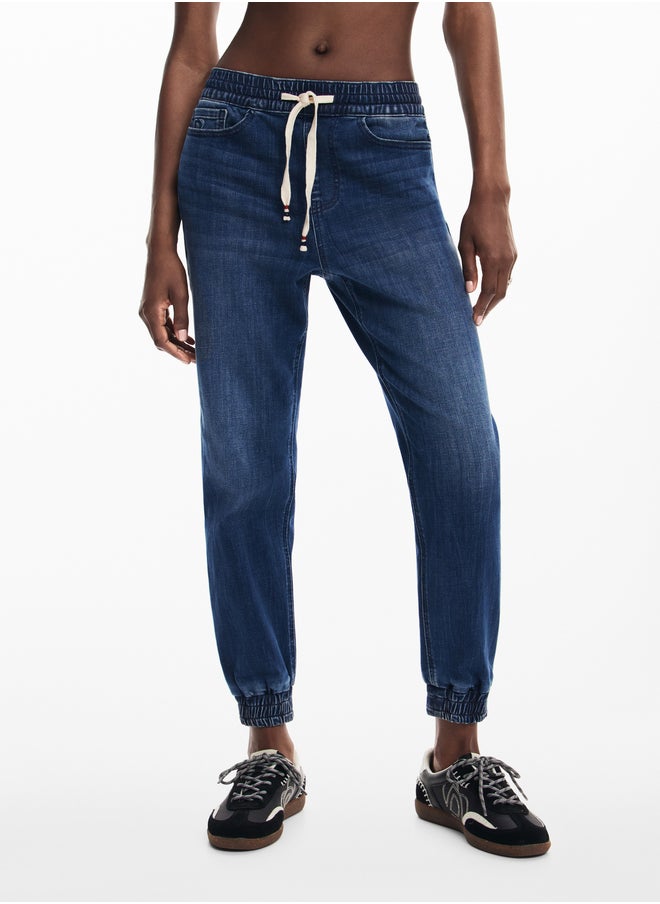 Woman Denim Denim Long Trouser