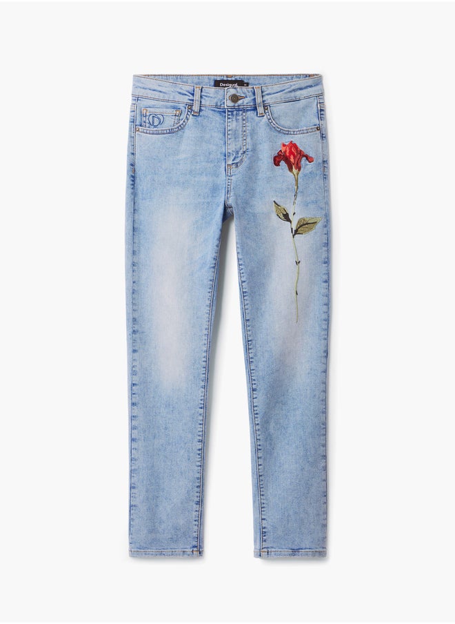 Pink Denim Pants