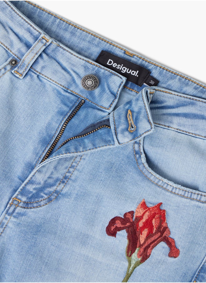 Pink Denim Pants