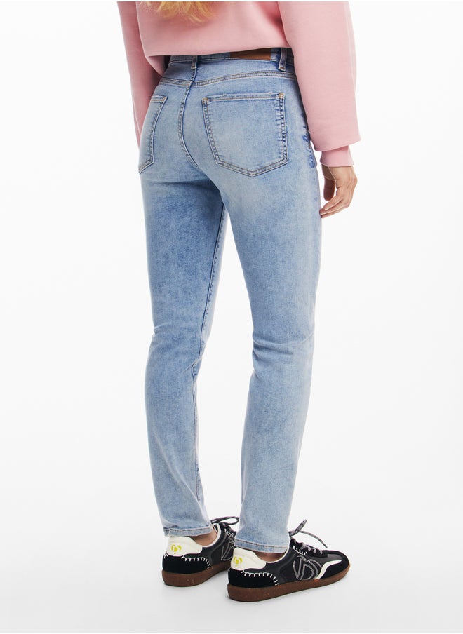 Pink Denim Pants