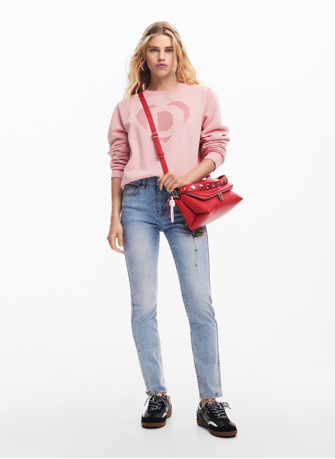 Pink Denim Pants