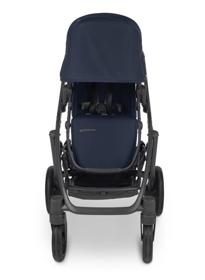 Vista V2 Convertible Stroller Noanavy With Carbon Frame And Saddle Leather Travel - Friendly Double Stroller With Upf 50+ Sunshade And Shock - Absorbing Suspension