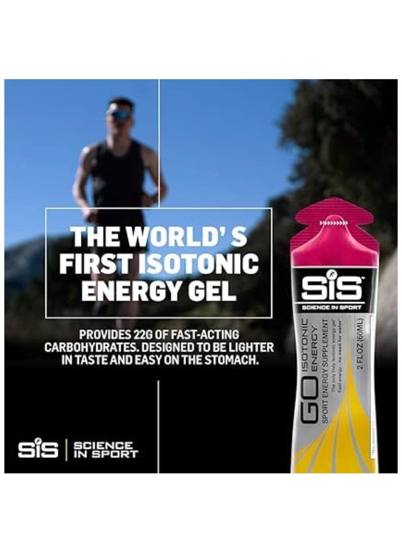 GO Isotonic Energy Gel - Blackcurrant, Trusted Quality Since 1992,Natural Flavours,Low suger,6 pack 60 ml