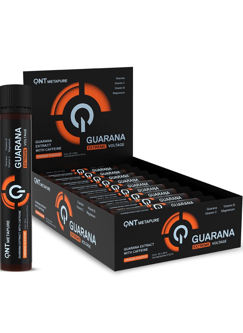 QNT METAPURE GUARANA EXTREME VOLTAGE ORANGE FLAVOUR 20*25ML