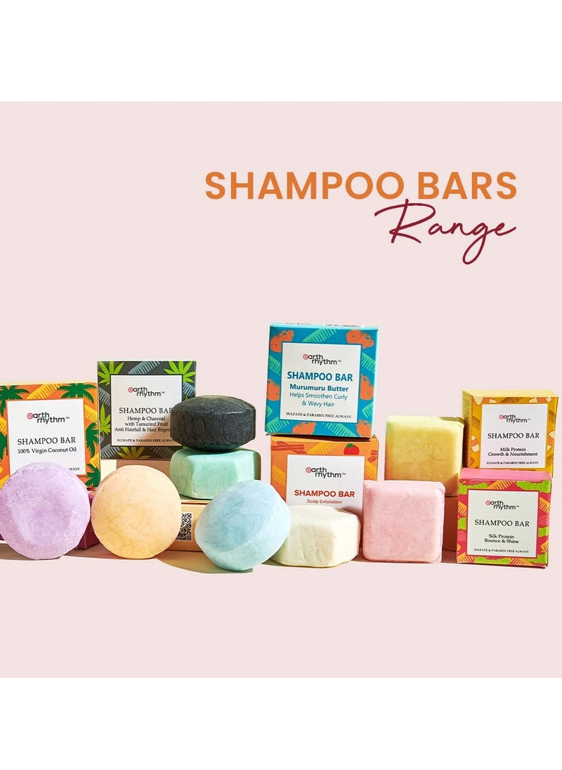 Earth Rhythm Argan Conditioner Bar, | Deep Conditions Hair, Balance Scalp pH levels, Prevent Dryness, Boost Shine, Certified Natural, Plastic Free - 80g