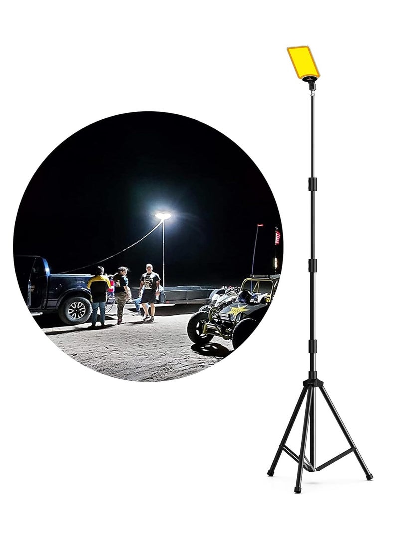 onpex Desert Camping Light 9600LM, New Telescopic Lamp with Fishing light Perfect for Outdoor Camping, Party, Street Stall, Any Outdoor Activities