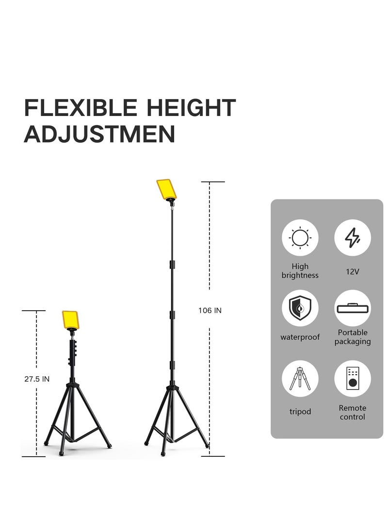 onpex Desert Camping Light 9600LM, New Telescopic Lamp with Fishing light Perfect for Outdoor Camping, Party, Street Stall, Any Outdoor Activities