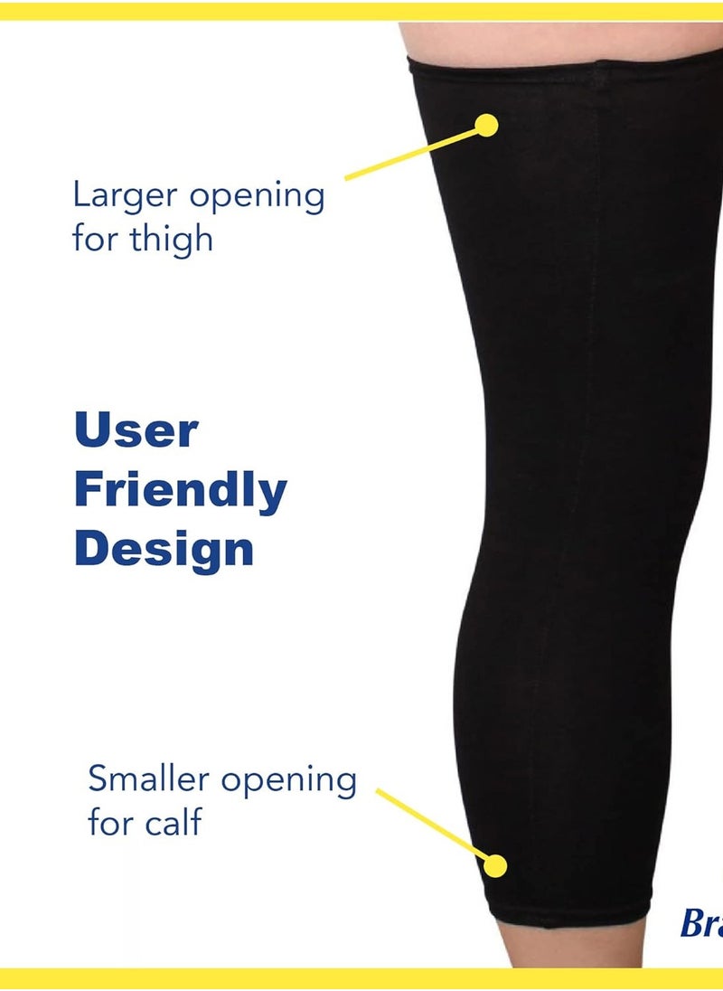 Knee Brace Undersleeve Closed Patella Protects Skin from Abrasions