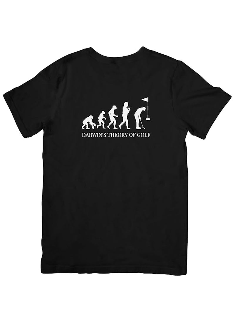 Darwin's Theory of Golf Unisex T-Shirt, Evolution Design, Gift for Man, Woman, Birthday, Golfer