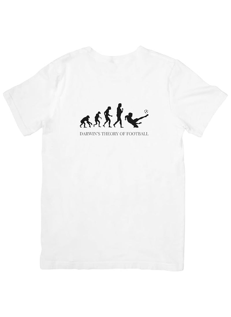 Darwin's Theory of Football Unisex T-Shirt, Evolution of Man, Gift for Soccer or Football fan, Casual Wear